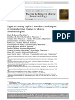 Upper Extremity Regional Anesthesia Techniques A Comprehensive Review For Clinical Anesthesiologists BestPracResAnest 2020