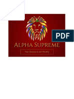 Alpha Supreme Business Plan