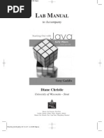 Starting Out With Java - Lab Manual