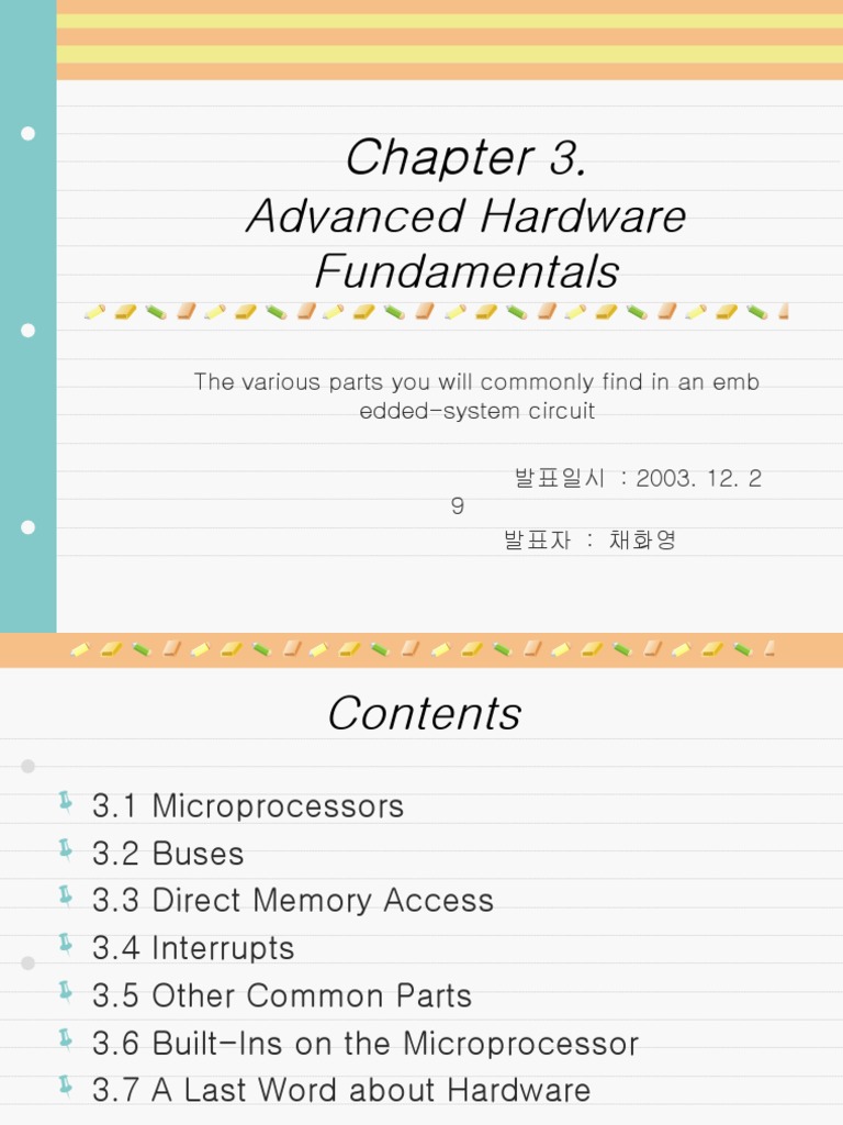 Advanced Embedded Hardware Guide | PDF | Input/Output | Central ...
