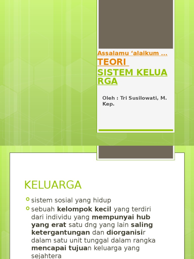 Teori Sistem Keluarga | PDF
