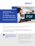 Recomendaciones Sector Hotelero Hospedaje