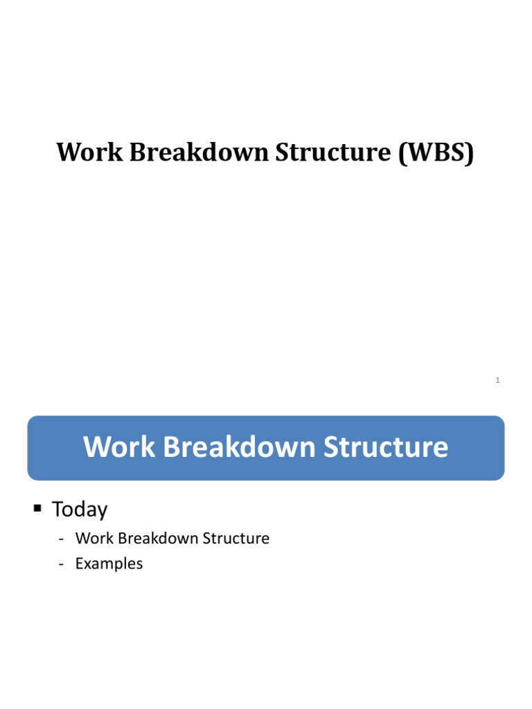 Work Breakdown Structure Guide | PDF | Business | Systems Science