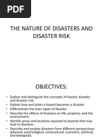 The Nature of Disasters and Disaster Risk