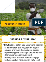 Produksi - Kebutuhan Pupuk Jagung