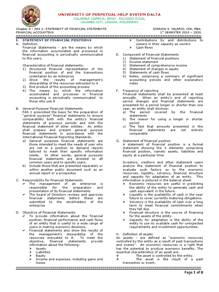 Understanding Financial Statements Basics | PDF | Equity (Finance ...