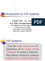 Introduction To P2P Systems: Compsci 230 - Uc, Irvine Prof. Nalini Venkatasubramanian