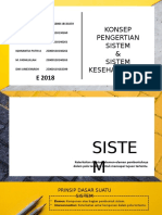 Konsep Pengertian Sistem & Sistem Kesehatan Who: Sherlyna Ade Arista P 25000118130259