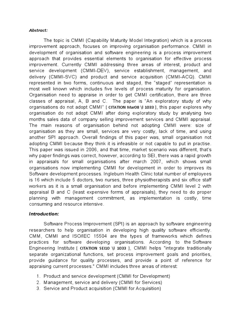 CMMI Level-2 Implementation | PDF | Software Engineering | Systems ...