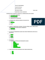 Evaluación escrita de primeros auxilios