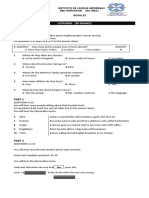 A2-Booklet - CURRICULAR ENGLISH I. THIRD EXAM 2014