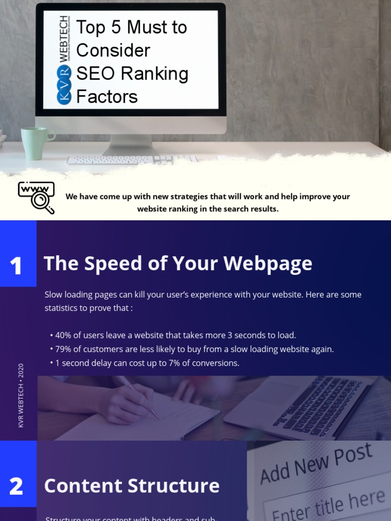 Top 5 Must To Consider SEO Ranking Factors | PDF | Search Engine ...