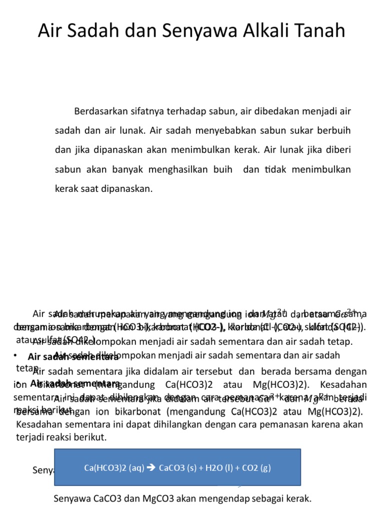 Pengertian dan Dampak Air Sadah | PDF