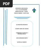 CORRIENTES FILOSÓFICAS Y EPISTEMOLÓGICAS---SARAI HDEZ BTO