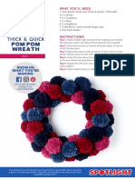 Pom Pom Wreath: Wool Ease Thick & Quick