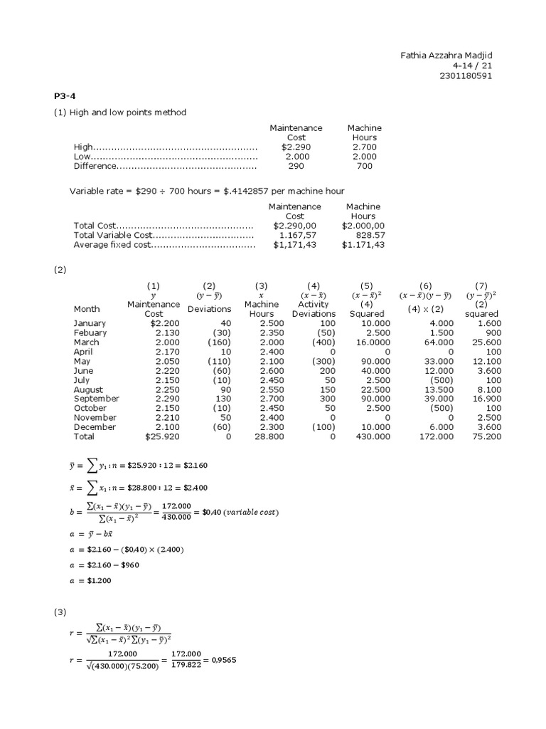 Cost Analysis for Maintenance & Utilities | PDF | Errors And Residuals ...