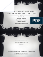 Communication and  Interpersonal Skills
