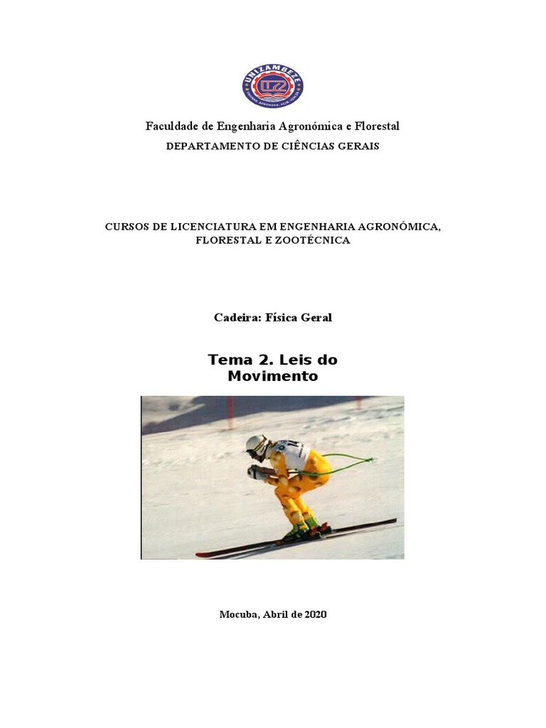 Leis do Movimento na Cinemática | PDF | Velocidade | Taxas temporais