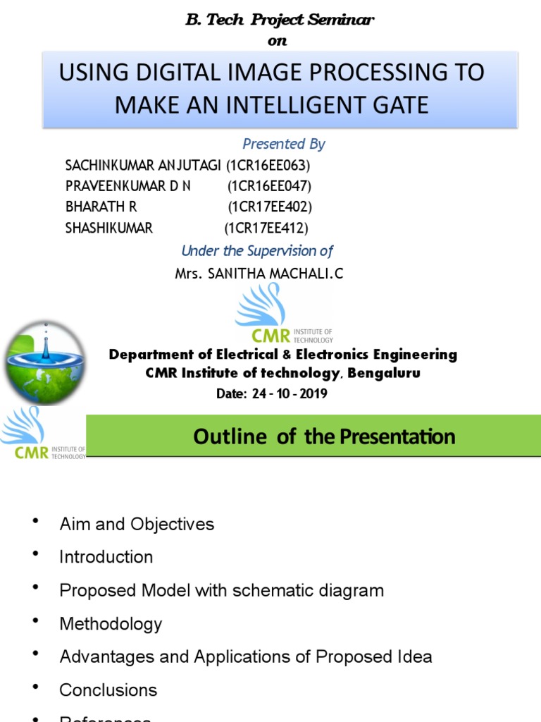 Using Digital Image Processing To Make An Intelligent Gate | PDF ...