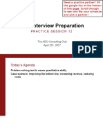 Case Interview Preparation: Practice Session 12