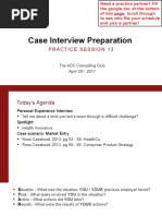 Case Interview Preparation: Practice Session 13