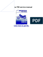 Honda magna 700 service manual