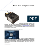 Contoh Hardware Pada Komputer Beserta Fungsinya