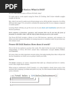 Power BI DAX Basics Notes