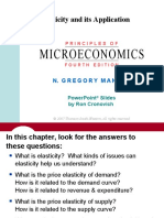 Microeconomics: Elasticity and Its Application