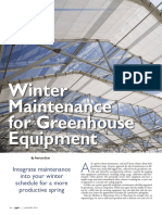 Winter Maintenance for Greenhouse Equipment