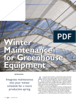 Winter Maintenance For Greenhouse Equipment