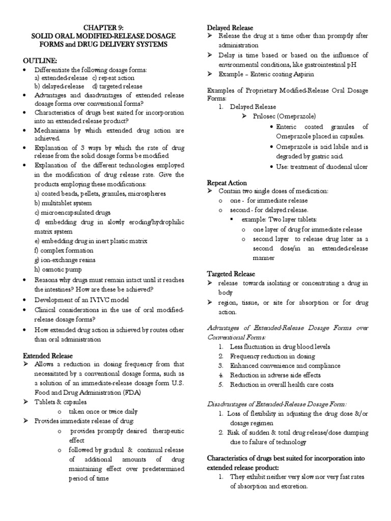 chapter-9-solid-oral-modified-release-dosage-forms-pdf-pdf-tablet