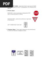 Kenya's Road Signs: Types and Meanings | PDF