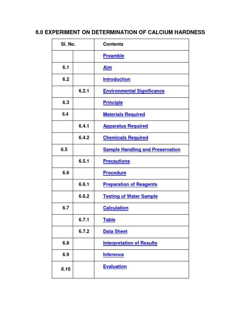 Clacium Hardness PDF | PDF | Titration | Chemistry