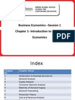 Business Economics - Session 1 Chapter 1-Introduction To Business Economics