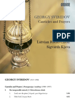 Georgy Sviridov: Canticles and Prayers
