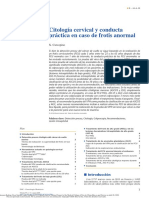 Citología Cervical y Conducta Práctica en Caso de Frotis Anormal