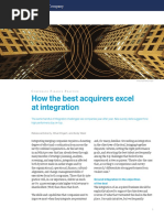 How The Best Acquirers Excel at Integration PDF