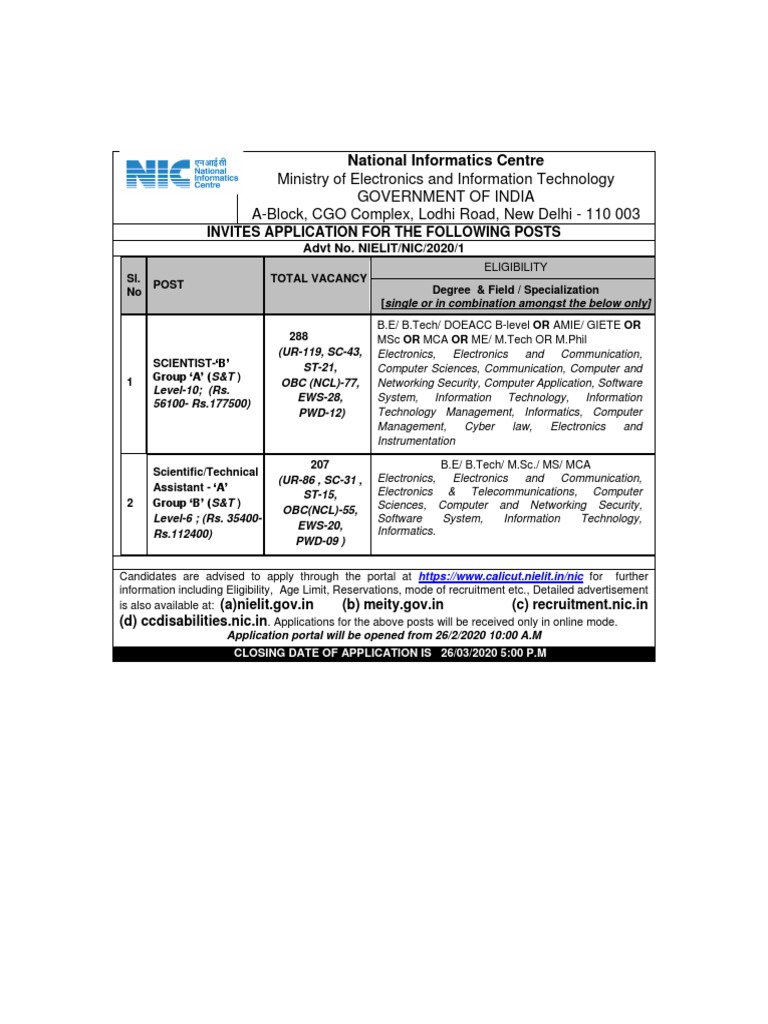 Ministry of Electronics and Information Technology Government of India ...