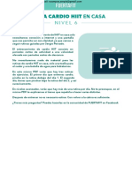 PDF FUERTAFIT - CARDIO HIIT CASA Nivel 6 PDF