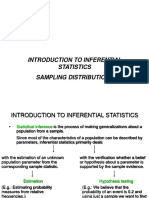 Introduction To Inferential Statistics Sampling Distributions