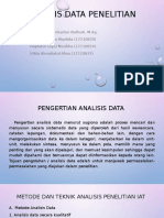 Analisis Data Penelitian Oleh Siti Farhatunisa