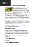 Tudo sobre o CORONAVÍRUS