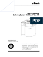 Operating Manual Softening System GENO-mat Duo WF