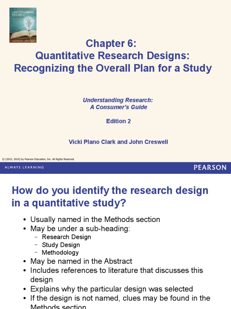 Ch. 6. Quantitative Research Designs | PDF | Research Design | Survey ...