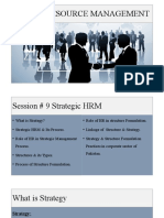 Session # 10 - Strategic HRM