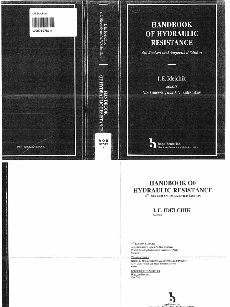 Idelchik, I. E. - Handbook of Hydraulic Resistance - 2008 PDF | PDF ...