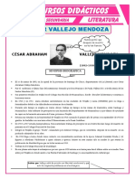 Biografía de Cesar Vallejo Mendoza para Cuarto de Secundaria