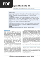 ICU Management Based On Big Data: Review