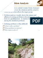 Problem Analysis: Effects of Existing Problems in The Project Area, in The